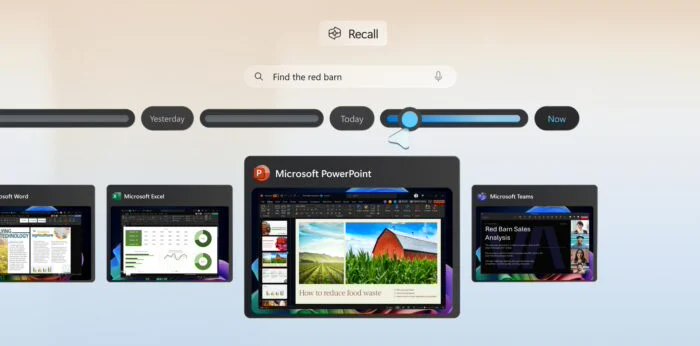 微软 Win11 AI 辅助回忆功能 Recall 将于 10 月公测,隐私问题仍受关注