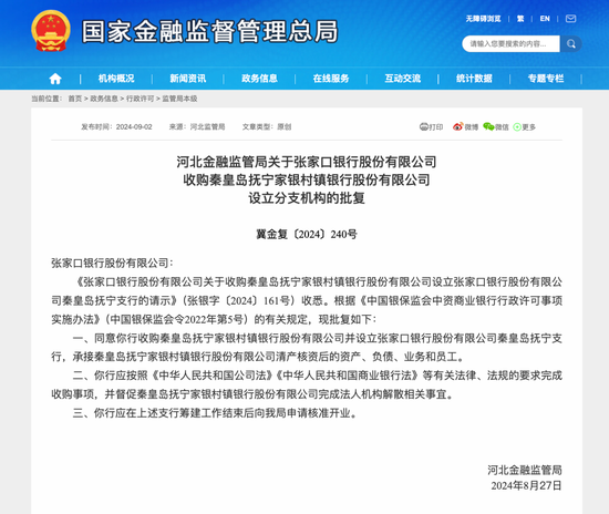 最新批复!同意收购三家银行