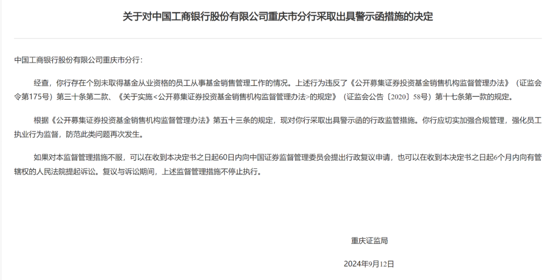 基金销售违规!多家银行被罚