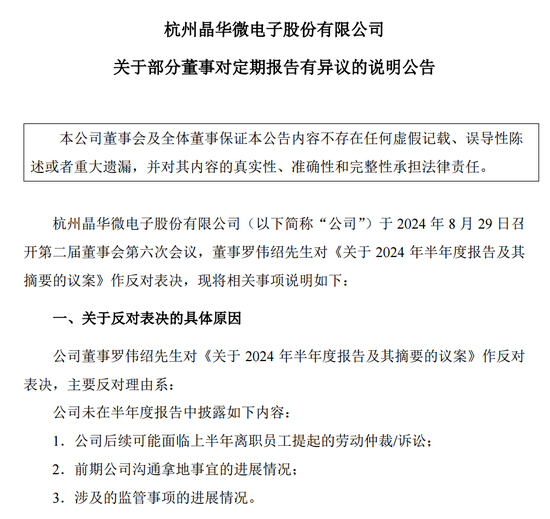 涉嫌信披违法违规!知名芯片股晶华微,被立案!