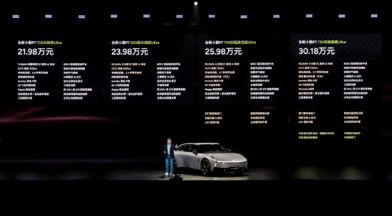 全新小鹏P7正式上市：零百加速最快3.7秒，售价21.98万元起
