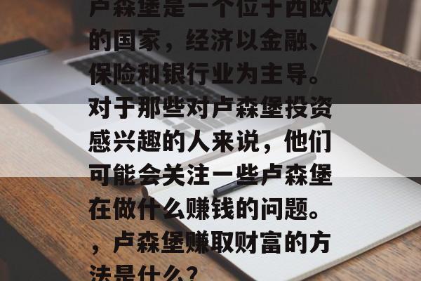 卢森堡是一个位于西欧的国家，经济以金融、保险和银行业为主导。对于那些对卢森堡投资感兴趣的人来说，他们可能会关注一些卢森堡在做什么赚钱的问题。，卢森堡赚取财富的方法是什么？