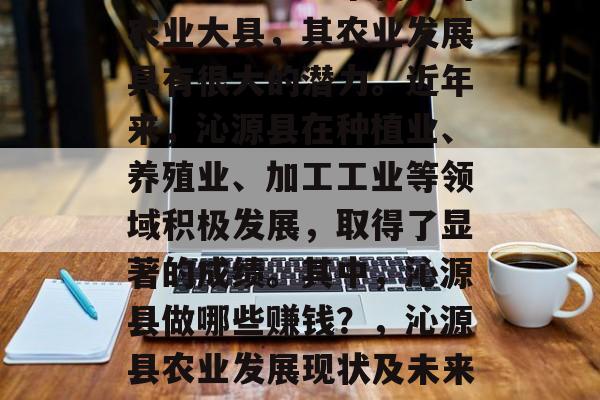 沁源县作为一个新兴的农业大县，其农业发展具有很大的潜力。近年来，沁源县在种植业、养殖业、加工工业等领域积极发展，取得了显著的成绩。其中，沁源县做哪些赚钱？，沁源县农业发展现状及未来前景分析
