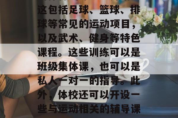 体校行业里的营利模式多样、潜力巨大。首先，我们可以从提供专业的体育训练服务开始。这包括足球、篮球、排球等常见的运动项目，以及武术、健身等特色课程。这些训练可以是班级集体课，也可以是私人一对一的指导。此外，体校还可以开设一些与运动相关的辅导课程，如运动心理学、运动营养学等。，体校盈利模式分析，多样的专业服务和特色课程