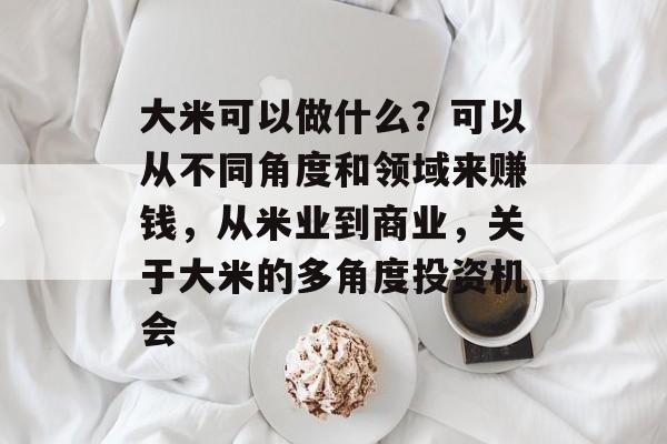 大米可以做什么?可以从不同角度和领域来赚钱,从米业到商业,关于大米的多角度投资机会 大米可以做什么?可以从不同角度和领域来赚钱,从米业到商业,关于大米的多角度投资机会