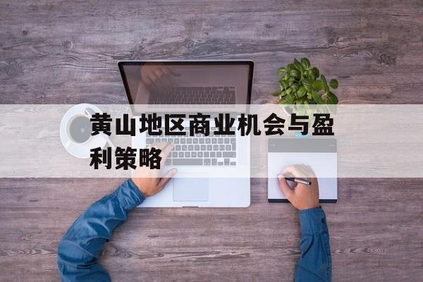 黄山地区商业机会与盈利策略