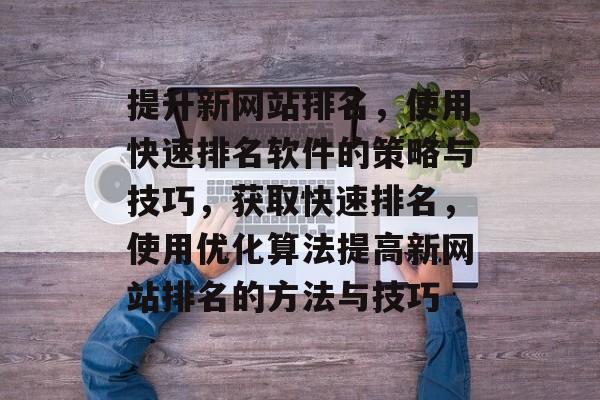 提升新网站排名，使用快速排名软件的策略与技巧，获取快速排名，使用优化算法提高新网站排名的方法与技巧