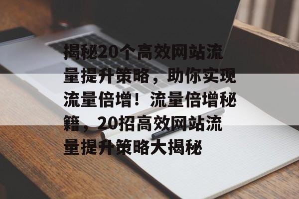 揭秘20个高效网站流量提升策略，助你实现流量倍增！流量倍增秘籍，20招高效网站流量提升策略大揭秘