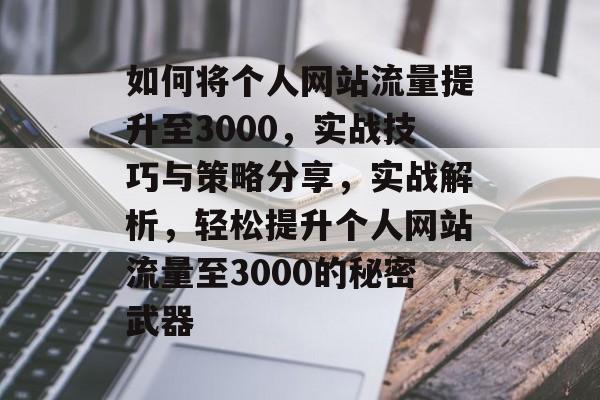如何将个人网站流量提升至3000，实战技巧与策略分享，实战解析，轻松提升个人网站流量至3000的秘密武器