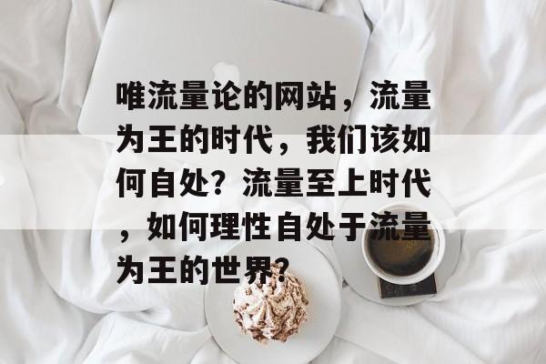 唯流量论的网站，流量为王的时代，我们该如何自处？流量至上时代，如何理性自处于流量为王的世界？