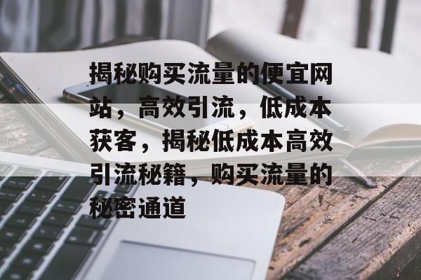 揭秘购买流量的便宜网站，高效引流，低成本获客，揭秘低成本高效引流秘籍，购买流量的秘密通道