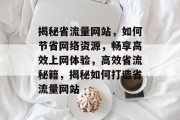 揭秘省流量网站，如何节省网络资源，畅享高效上网体验，高效省流秘籍，揭秘如何打造省流量网站