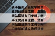 新手指南，轻松掌握企业网站建立流程，企业网站搭建入门手册，新手无忧建立流程，企业网站搭建新手宝典，入门无忧的建立流程指南