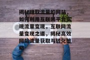 揭秘赚取流量的网站，如何利用互联网平台实现流量变现，互联网流量变现之道，揭秘高效网站流量获取与转化策略