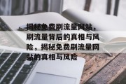 揭秘免费刷流量网站，刷流量背后的真相与风险，揭秘免费刷流量网站的真相与风险