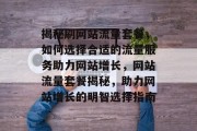 揭秘刷网站流量套餐，如何选择合适的流量服务助力网站增长，网站流量套餐揭秘，助力网站增长的明智选择指南