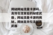 揭秘网站流量卡源码，高效引流背后的秘密武器，网站流量卡源码揭秘，揭秘高效引流秘密武器