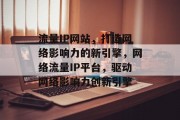 流量IP网站，打造网络影响力的新引擎，网络流量IP平台，驱动网络影响力创新引擎