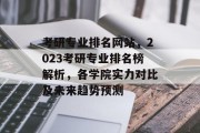 考研专业排名网站，2023考研专业排名榜解析，各学院实力对比及未来趋势预测