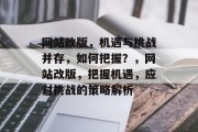 网站改版，机遇与挑战并存，如何把握？，网站改版，把握机遇，应对挑战的策略解析