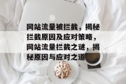 网站流量被拦截，揭秘拦截原因及应对策略，网站流量拦截之谜，揭秘原因与应对之道