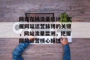 网站在线流量统计，掌握网站运营脉搏的关键，网站流量监测，把握网站运营核心脉搏