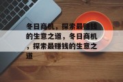 冬日商机,探索最赚钱的生意之道,冬日商机,探索最赚钱的生意之道