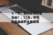 十一月，如何实现财富自由？，11月，实现财富自由的全面指南