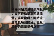 揭秘网站流量挂机项目，如何轻松提高网站流量，实现盈利？网站流量挂机项目揭秘，轻松盈利的流量提升之道