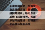 天津高端网站，打造企业品牌新高度，天津卓越网站建设，助力企业品牌飞跃新境界，天津卓越网站建设，引领企业品牌迈向新高度