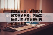 网站云流量，新时代网络营销的利器，网站云流量，网络营销新时代的加速引擎