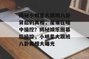 揭秘小明星大跟班八卦背后的真相，是谁在暗中操控？揭秘娱乐圈幕后操控，小明星大跟班八卦真相大曝光