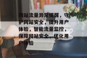 网站流量异常提醒，守护网站安全，提升用户体验，智能流量监控，保障网站安全，优化用户体验