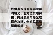 如何有效提升网站流量与曝光，全方位策略解析，网站流量与曝光双提升攻略，全方位策略深度解析