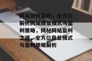 网站如何盈利，全方位解析网站商业模式与盈利策略，揭秘网站盈利之道，全方位商业模式与盈利策略解析