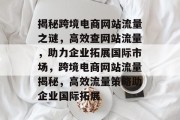 揭秘跨境电商网站流量之谜，高效查网站流量，助力企业拓展国际市场，跨境电商网站流量揭秘，高效流量策略助企业国际拓展
