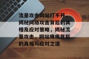 流量攻击网站打不开，揭秘网络攻击背后的真相及应对策略，揭秘流量攻击，网站瘫痪背后的真相与应对之道