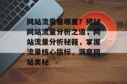 网站流量看哪里？揭秘网站流量分析之道，网站流量分析秘籍，掌握流量核心指标，洞察网站奥秘