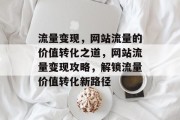 流量变现，网站流量的价值转化之道，网站流量变现攻略，解锁流量价值转化新路径