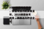 2018顺德体育赛事，激情与活力的完美呈现，2018顺德体育盛宴，激情活力燃动全城