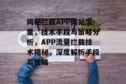 揭秘拦截APP网站流量，技术手段与策略分析，APP流量拦截技术揭秘，深度解析手段与策略