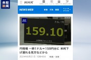 日元对美元汇率一度跌破159比1水平