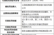 云南昭通昭阳农村商业银行被罚85万元：董事未经任职资格核准实际履职、未经批准终止分支机构