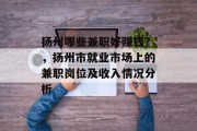 扬州哪些兼职好赚钱？，扬州市就业市场上的兼职岗位及收入情况分析