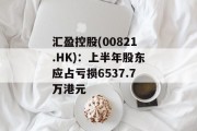 汇盈控股(00821.HK)：上半年股东应占亏损6537.7万港元