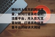 揭秘月入百万的网站流量，如何打造高收益的流量平台，月入百万流量秘籍，打造高收益流量平台的秘诀大揭秘