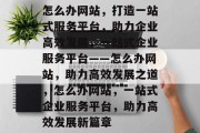怎么办网站，打造一站式服务平台，助力企业高效发展，一站式企业服务平台——怎么办网站，助力高效发展之道，怎么办网站，一站式企业服务平台，助力高效发展新篇章