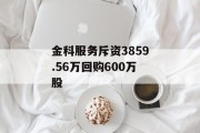 金科服务斥资3859.56万回购600万股