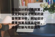 网站设计的经费预算，优化网站设计所需的资金预算分析，网站设计费用预算与优化分析，成本控制与效益提升