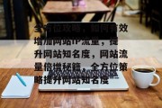 全方位攻略，如何有效增加网站IP流量，提升网站知名度，网站流量倍增秘籍，全方位策略提升网站知名度